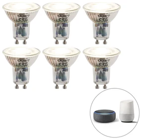 Set de 6 becuri LED inteligente GU10 reglabile 5W 345lm 2200-4000K