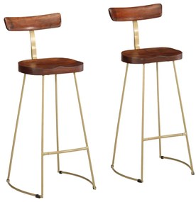 vidaXL Scaune de bar 2 buc 49x43x103 cm lemn masiv de mango