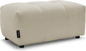 Taburet bej cu tapițerie din țesătură bouclé Roxelane – Bobochic Paris