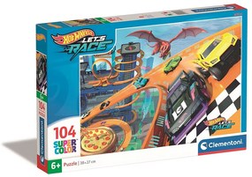 Hot Wheels Ultimate Dragon Puzzle de 104 piese Clementoni