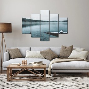 Tablou - lacul nordic înghețat (150x105 cm)