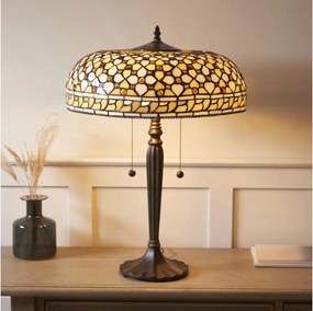 Endon 112178 - Lampă de masă Tiffany MILLE FEUX 2xE14/40W/230V diametru 45 cm