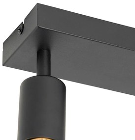 Spot modern negru dreptunghiular cu 2 lumini - Facil