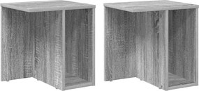 vidaXL Masă laterală 2 pcs Gri Sonoma 37 x 32 x 40 cm Lemn compozit