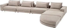 Canapea modulara design LUX Lounge Club, Nuoro greige