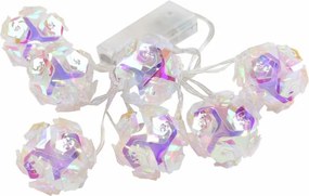 Lumini decorative Blossom Magic 10 LED, alb cald, temporizat