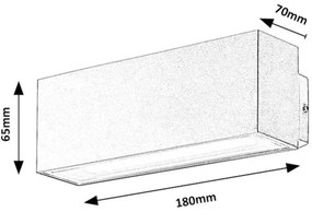 Aplică LED de exterior Rabalux 77076 MATARO LED/10W/230V IP54 alb
