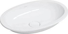 Lavoar sub blat Omnires Shell M+ compozit alb lucios 54x34 cm
