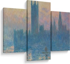 Tablou - Claude Monet, The Houses of Parliament, Sunset, reproducere (90x60 cm)