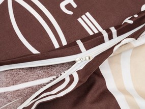 Lenjerie de pat din bumbac Culoare maro, COFFEE