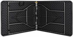 Masă pliabilă de catering 240cm negru