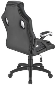 Juskys Scaun de birou Montreal - negru/alb