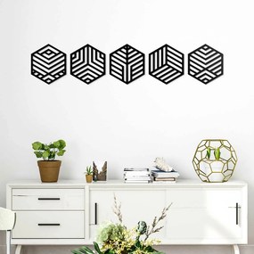 DUBLEZ | Decorațiune pentru perete - Hexagon (5 buc)