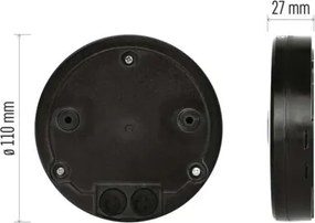 Senzor exterior PIR de mișcare și crepuscular 2000W/230V IP65 negru