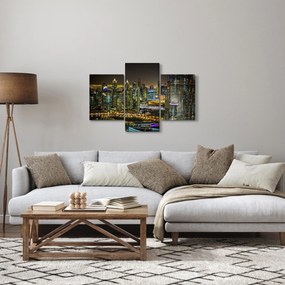 Tablou cu oraș nocturn (90x60 cm)