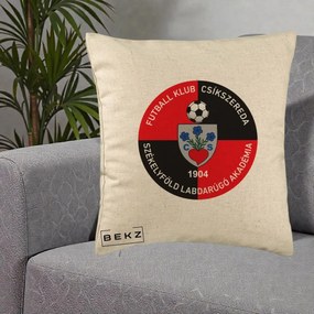 Perna Personalizata FK Csikszereda 1904 Fotbal, 40x40 cm, Bej, Husa Detasabila, Perna Inclusa, BEKZ®
