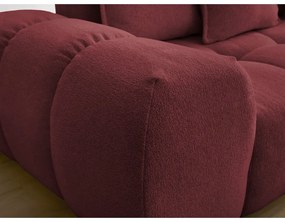 Canapea burgundy cu tapițerie din chenille 278 cm Everest – Bobochic Paris