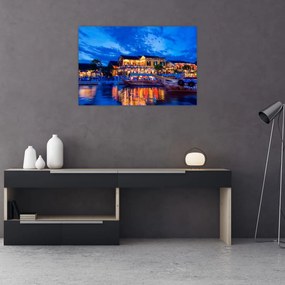 Tablou - Orașul de noapte Hoi An, Vietnam (90x60 cm)