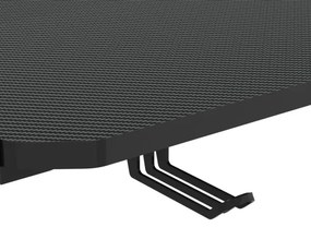 Masa de gaming FALCON 156x60 cm, iluminare LED RGB, negru