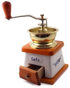 Râșniță de cafea din ceramica in stil retro, 20x10x10 cm