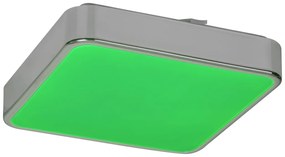 Plafoniera LED RGB cu telecomanda, protectie IP44 pentru baie Wolimir, 29x29cm 2982 RX