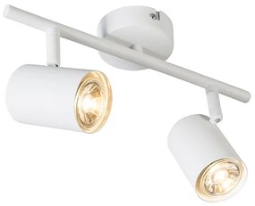 Spotlight modern alb cu 2 lumini inclinabile - Jeana 2
