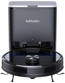 Robot aspirator cu statie de golire Lubluelu SL60 Plus, 42W, Mop, LiDAR, Wi-Fi, Alexa, Autonomie 120 min., 2600 mAh, Negru