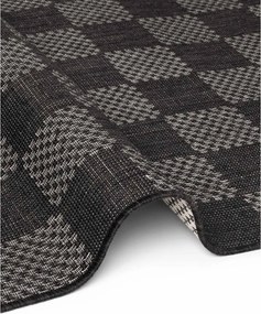 Covor tip traversă pentru interior și exterior negru/crem 80x200 cm Haringey Dorothy – Ted Baker