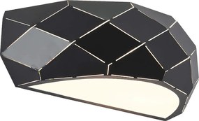 Aplică de perete REUS 1xE27/40W/230V neagră