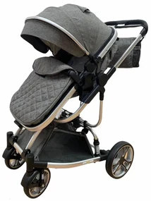 Carucior 2 in 1 transformabil in mod sport, 0-36 luni, Gri - CPC-16-gri