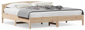 3216191 vidaXL Cadru de pat cu tăblie, 180x200 cm, lemn masiv de pin