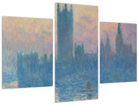 Tablou - Claude Monet, The Houses of Parliament, Sunset, reproducere (90x60 cm)