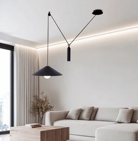 Pendul cu cablu ALTO 1xE27/60W/230V negru
