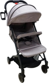 Carucior nou nascuti 2 in 1 BABY CARE™ PRO A8, Transformabil in troller, Spatar reglabil in 3 trepte, Roti cu rulment, Frana picior,Pliabil ,GRI