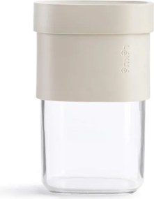 Recipient depozitare cu atasament pentru suplimentar Lekue Beige 1010216, 600-850 ml, -15/+80 °C, Polipropilena, Bej