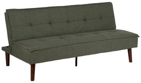 Canapea verde extensibilă cu tapițerie din chenille 181 cm – Ixia