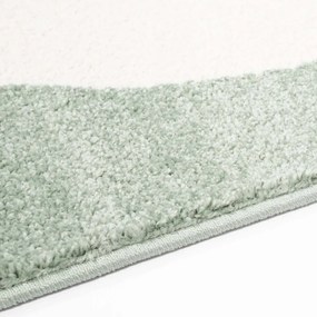 Covor de joacă verde pastel cu nor somnoros pentru copii Lăţime: 140 cm | Lungime: 200 cm