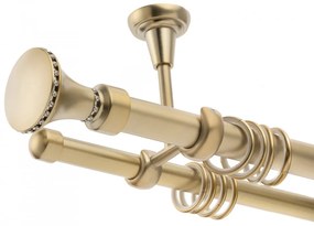 Galerie dubla tavan Grace gold 25mm/19mm