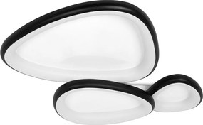 Plafoniera LED CCT cu telecomanda AREA 3 negru