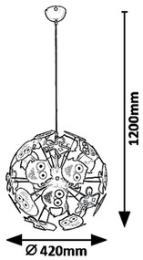 Lustra, Pendul camera copii Birdy 6390 RX