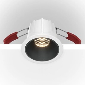 Spot LED incastrabil design tehnic Alpha alb, negru, 4000K
