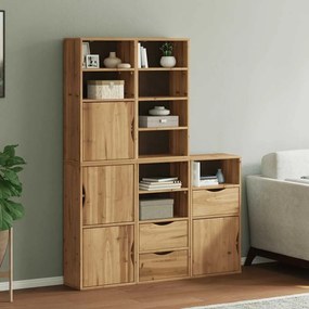 vidaXL Dulapuri laterale 5 buc &quot;ODDA&quot; 40x24x79 cm lemn masiv de pin