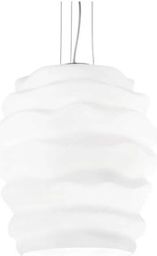 Lustră pe cablu Ideal Lux KARMA 1xE27/60W/230V d. 38 cm alb
