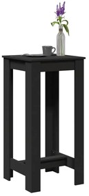 854401 vidaXL Masă bar, negru, 51x50x103,5 cm, lemn prelucrat