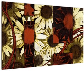 Tablou cu flori (90x60 cm)