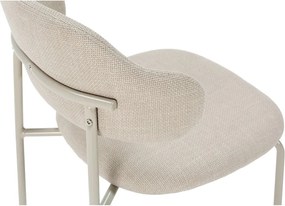 Scaune de dining crem 4 buc. Adriel – Marckeric