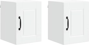 vidaXL Dulap de bucătărie 2 pcs Alb 30 x 31 x 40 cm Lemn compozit