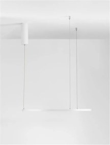 Lustra LED suspendata design modern circular TARQUIN D-60cm alba