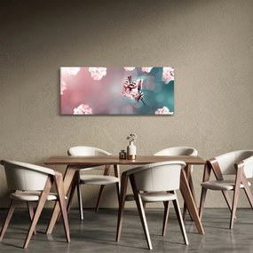 Tablou - Fluture între flori (120x50 cm)