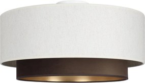 Plafonieră NATIA, 1xE27/60W/230V, Ø45 cm, alb/maro